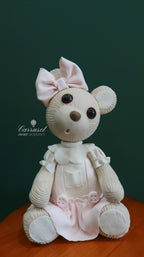Oso rosa detalle de Moño